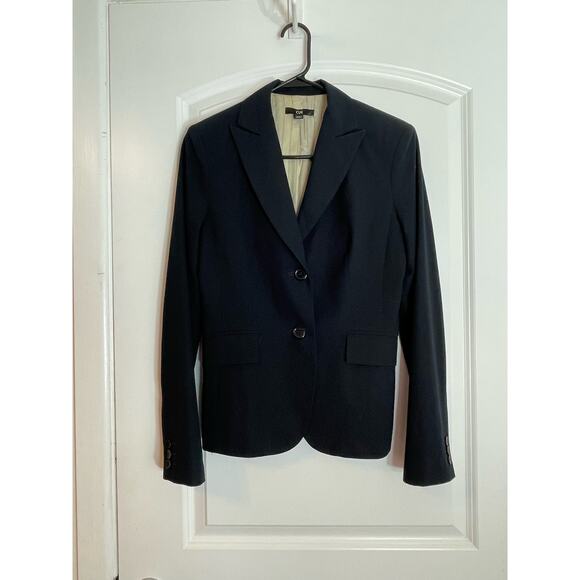 Cue Australia Blazer US Size Small Black Preppy Officecore Dark Academia - Picture 1 of 6